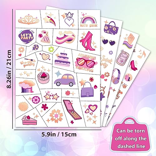Yazhiji Waterproof Temporary Tattoos - 60 Sheets Tiny Fake Tattoo, Flowers Crowns Stars Animal Butterfly Collection Tats for Kids Adults Men and Women