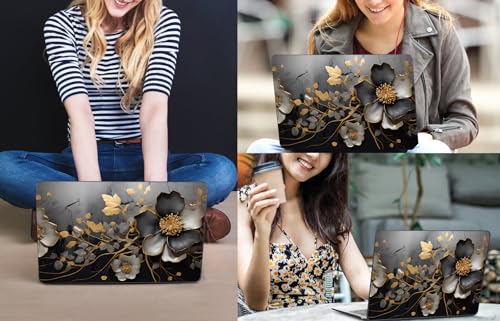 CISSOOK for MacBook Air 15 inch M3 M2 Case 2024 2023 Release A3114 A2941, Tropical Hard Shell Case with Keyboard Cover Skin + Type C to USB Adapter for MacBook Air 15 2024, Tropical Palm Leaves