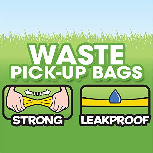 Bags on Board Dog Poop Bags - Strong, Leak Proof Dog Waste Bags - 9 x 14 Inches, 600 Blue Bags (3203940071)