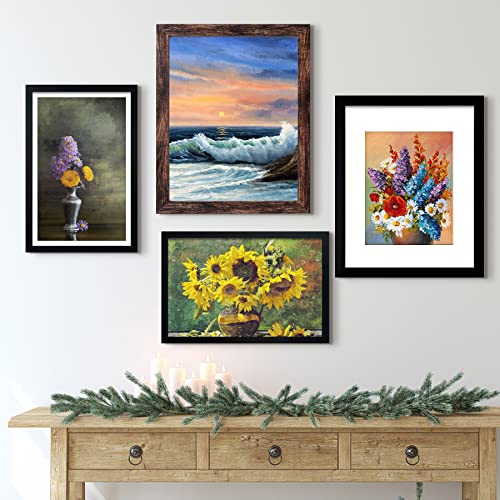 LUCKYLIFE 12x16 Frame Black for Wall Mounting, 2 Pack