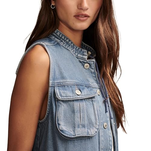 Lucky Brand Women's Denim Utility Vest, Lakeside