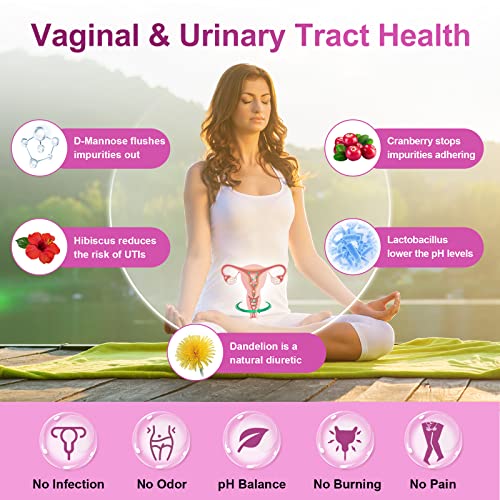 Probiotics for Women Digestive Health, 100 Billion CFUs Probiotic with Digestive Enzymes & Prebiotics, Vaginal Probiotics with Cranberry for Urinary Tract Health & pH Balance, 90 Veggie Capsules