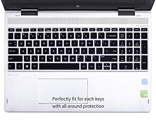 Keyboard Cover for HP 15.6 Laptop 15-dw 15-dy 15-ef 15-db/da/bs 15-bw/HP Envy x360 2-in-1 15.6 15-dy5033dx dy5073dx dy5399nr dy5599nr 15t-dw400/HP 17.3 Laptop 17-by/bs/ca 17-by4022wm by4025nr -Black