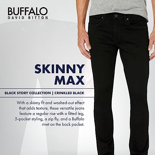 Buffalo David Bitton Men's Skinny Max Jeans, Grey, 40W x 34L