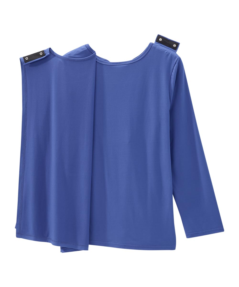Women's Open Back Pleated Panel Top - River LGE