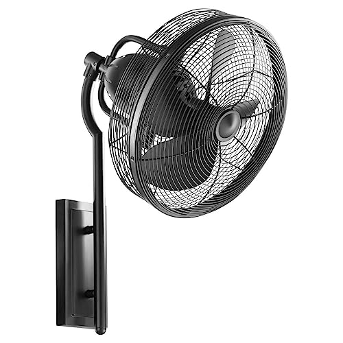 Quorum 92413-59 Veranda 13" Wall Fan, Matte Black