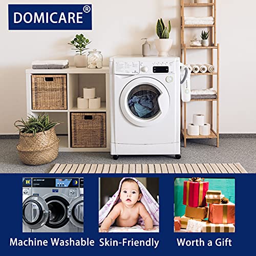 DOMICARE Twin Size Mattress Pad Cover Quilted Fitted Mattress Protector with Deep Pocket (8-21Inch), Cooling Mattress Topper Pillow Top-White