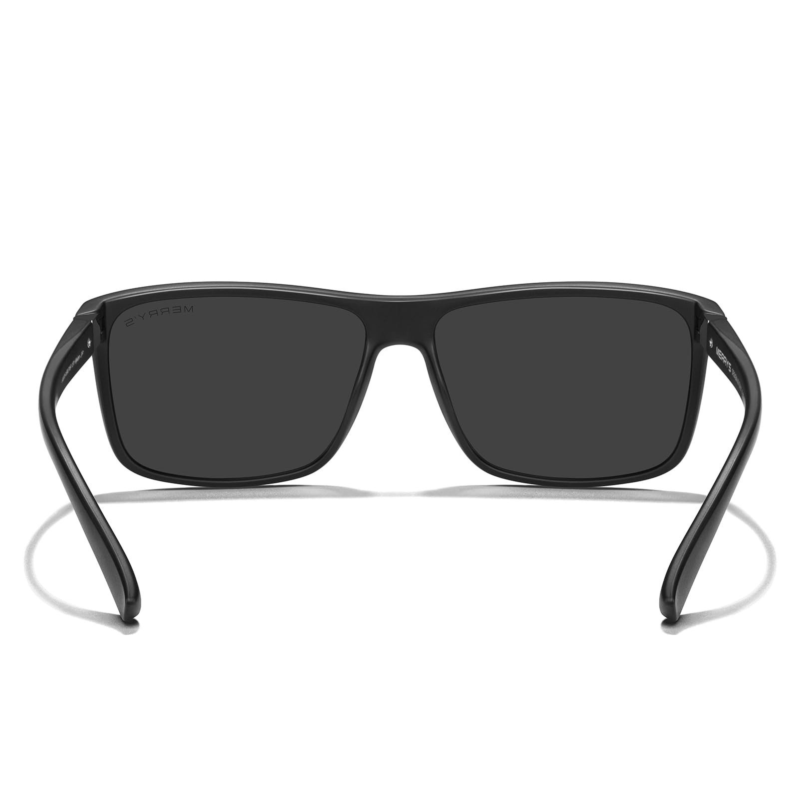 MERRY'S Rectangular Polarized Sports Sunglasses for Men Women Cycling Driving Fishing UV400 Protection S8225