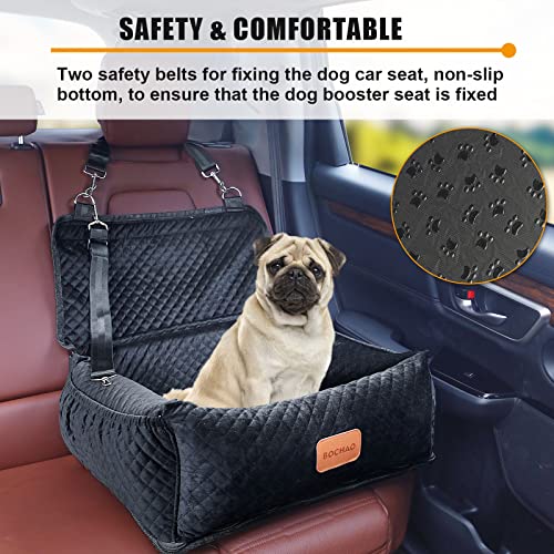 Pet Booster Seat for Medium Small Dogs - Multi-Function Dog Bed & Travel Bed, Comfortable & Safe, Removable & Washable, Fits Cars/Trucks/SUV