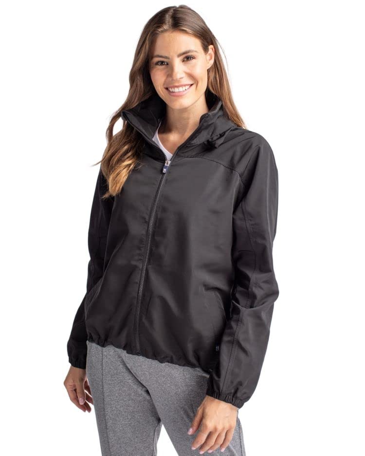 Cutter & Buck Charter Eco Recycled Womens Full-Zip Jacket, Black