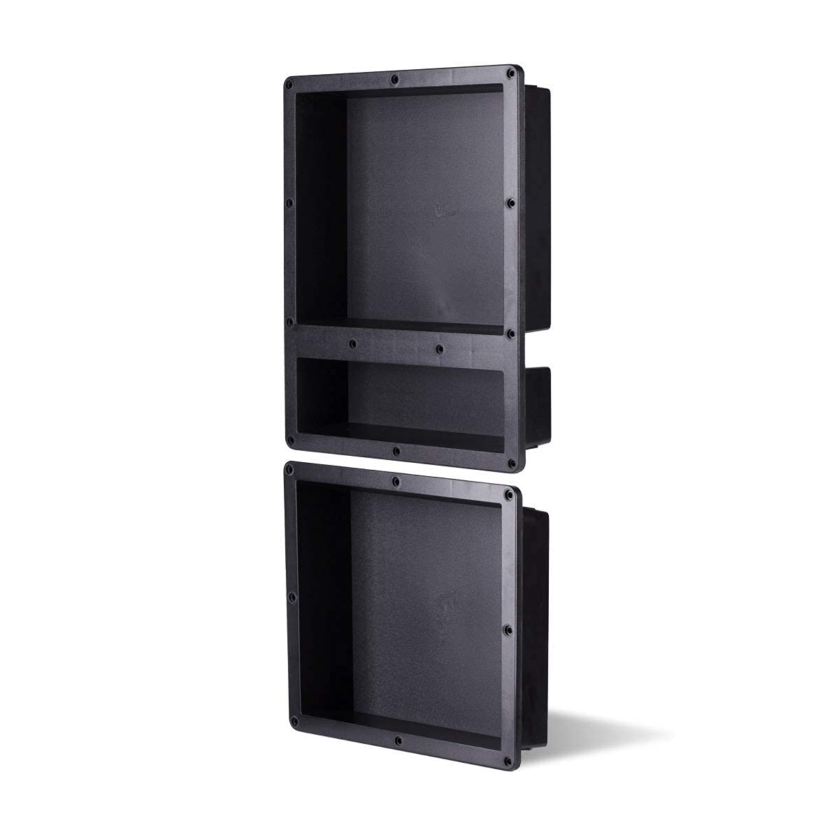 Zigzag Shower Niche Recessed, ABS Plastic Bathroom Shower Cube16×34 inches, with Texture