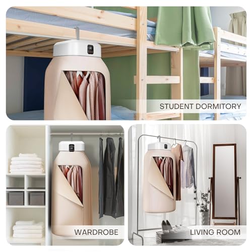Portable Clothes Dryer,Mini Laundry Dryers with Remote Control, Small Compact Foldable Electric Drying Machine with Dry Bag for Travel,RV, Home,Apartment