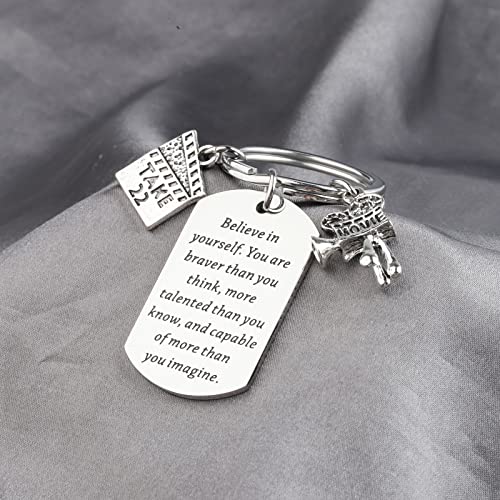 LQRI Movie Projector Keychain Film Director Gift Filmmaker Gifts Future Director Gifts Film Student Graduation Gift (silver)