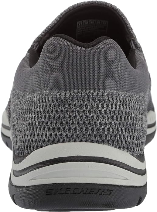 Skechers Men's Expected Gomel Slip-On Loafer, Charcoal, 11.5 XW US
