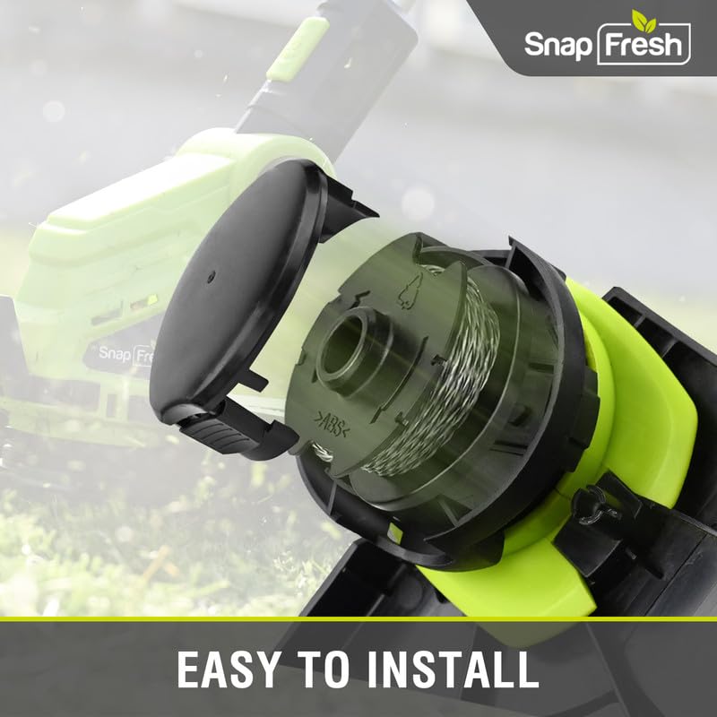 SnapFresh 6 Packs Weed Eater String, 14.76 ft 0.08" Trimmer Line Replacement Spools, Automative Feed String Trimmer Line, Only String Trimmer SP1011