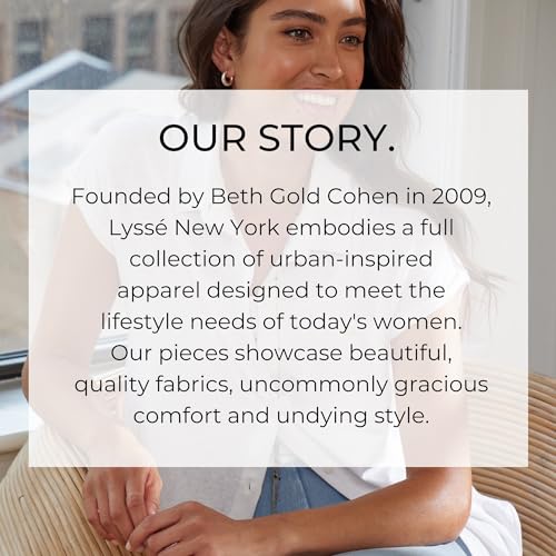 Lyssé womens Schiffer Button Down Shirt, Black, X-Small US