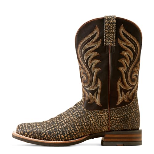 Ariat Mens P29053_m_foo Western Boot, Dark Chocolate/Muddy Elephant Print, 9.5 Wide US