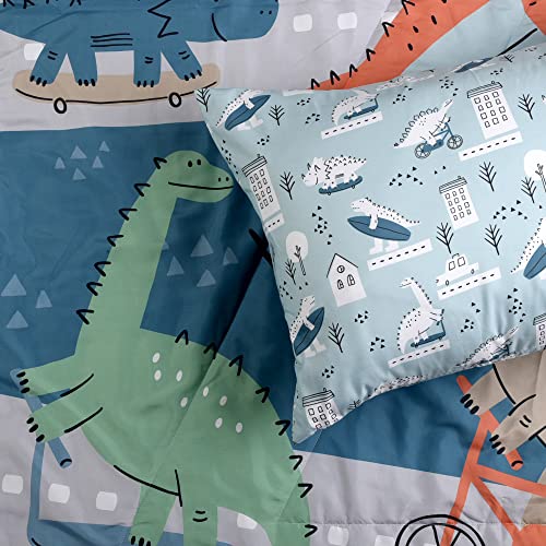 EXPRESSIONS Toddler Bedding Set, Rainbow (2 Piece Set, Fits Standard Infant Mattress) Includes Microfiber Reversible Comforter and Pillowcase for Kids