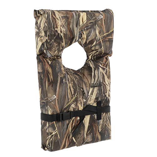 SEACHOICE 86090 Life Vest, Type II Personal Flotation Device – Camouflage – Adult XL