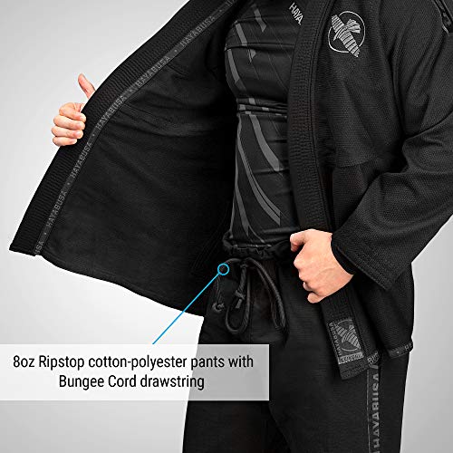 Hayabusa Lightweight Jiu Jitsu Gi - Black, A0