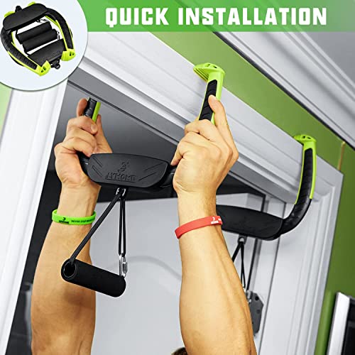 Portable Pull Up Bar,2-generation upgraded version with bearings,doorway pull-up bar installed in just 8 seconds, suitable for home and travel workouts.