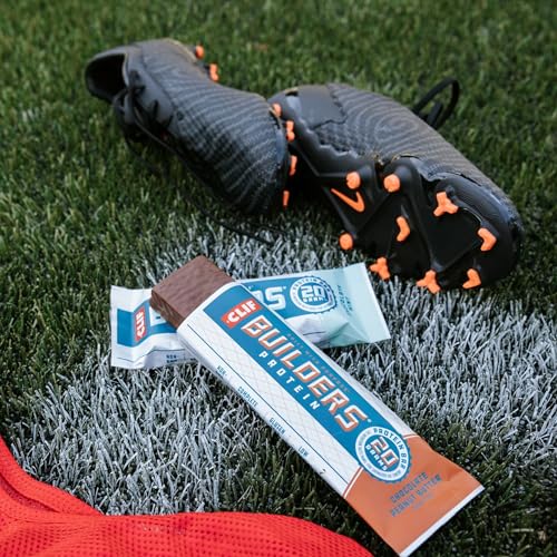 CLIF Builders - Chocolate Mint Flavor - Plant Based Protein Bars - Gluten Free - Non-GMO - Low Glycemic - 20g Protein - 2.4 oz. (6 Pack)