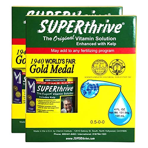 SUPERthrive Original Plant Vitamin Solution with Kelp for All Plants, 4 Oz. - 2 Pack