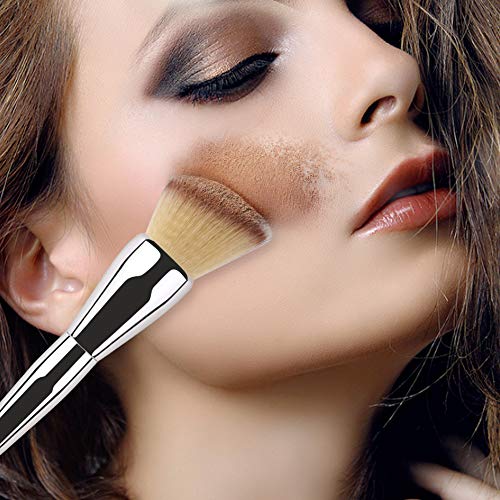 Foundation Brush,Daubigny Large Powder Brush Angled Top Premium Durable Kabuki Makeup Brush Perfect For Blending Liquid,Cream and Flawless Powder,Buffing, Blending,Concealer