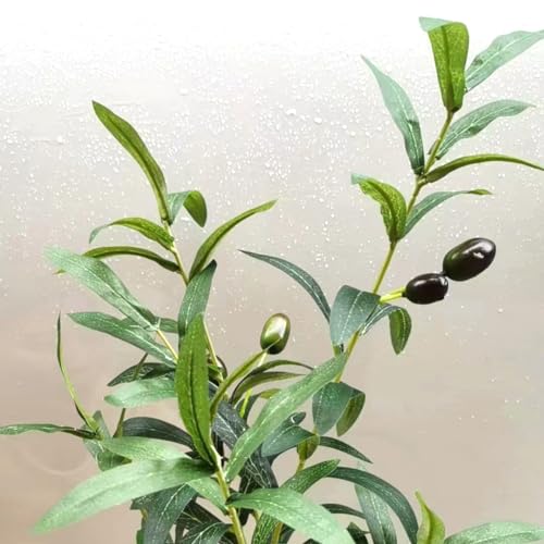 Zsenent Faux Olive Tree Fake Olive Tree Olive Trees Artificial Indoor 7 Feet (84 inches) Realistic Potted Silk Indoor Large Fruit for Home Offices, Living Rooms, Bedrooms, Stairs and Foyer Decor