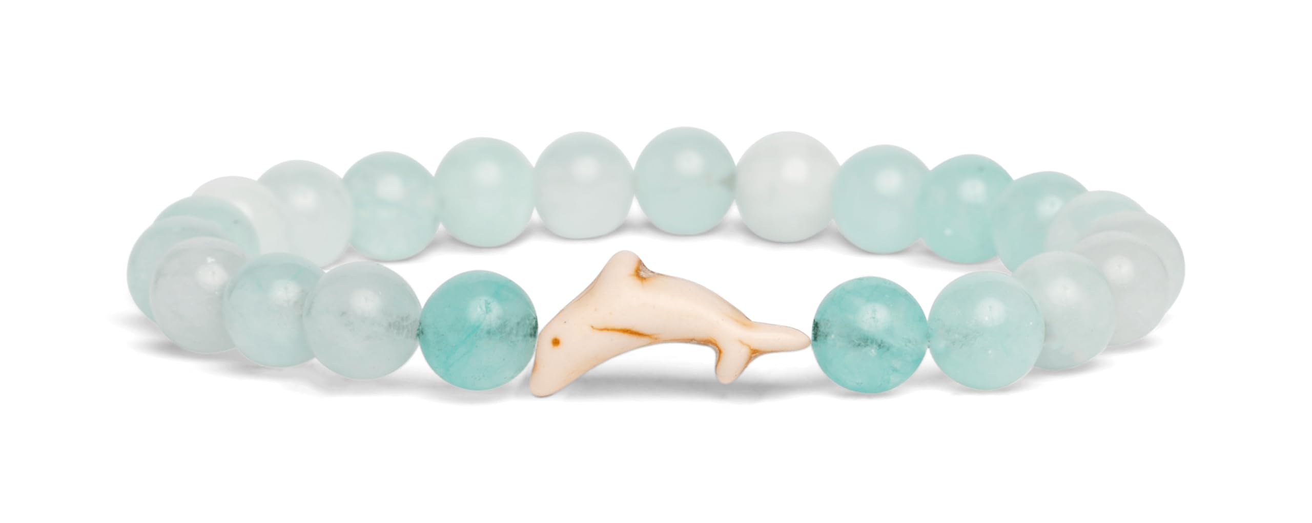 Fahlo Dolphin Tracking Bracelet, Elastic, supports FIU Marine Conservation, one size fits most for Men and Women (Seafoam)