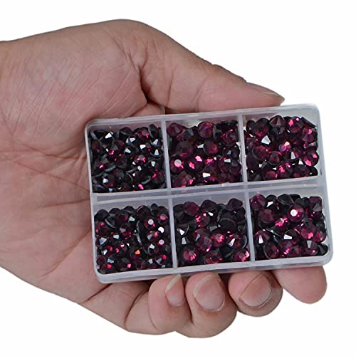 LPBeads 3000 Pieces SS16 Paradise Shine Hotfix Rhinestones Flatback Round Crystal Glass Rhinestones Gems for Crafts Nail Face Art Clothes Shoes Bags DIY