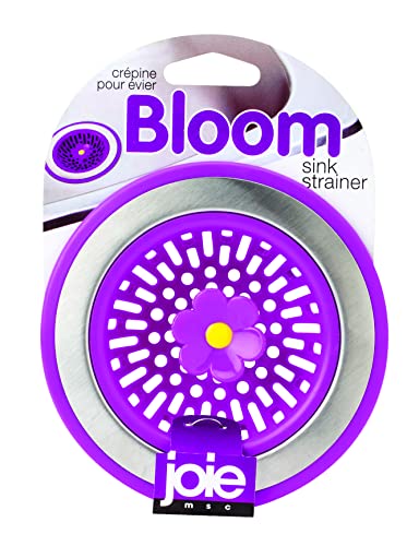 Joie Bloom Kitchen Sink Strainer Basket, Fits All Standard Sinks, Stainless Steel, Cute Garbage Disposal Drain Cover, 4.5-Inch, Flower, Colors May Vary
