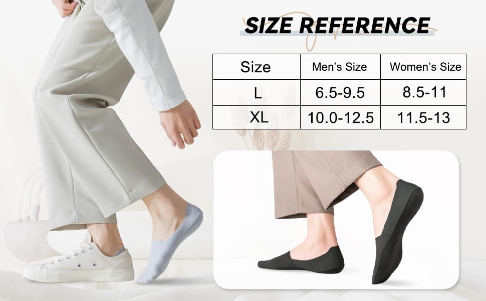 Caudblor Men Thin No Show Socks for Loafer, Invisible Low Cut Liners No See Non Slip Sock 6 Pairs