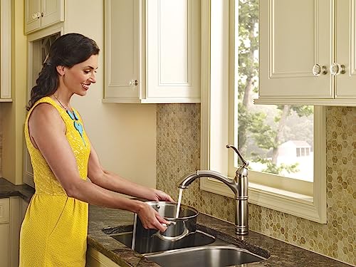 Moen 7295SRS Brantford One-Handle Pullout Kitchen Faucet Featuring Power Clean and Reflex, Spot Resist Stainless