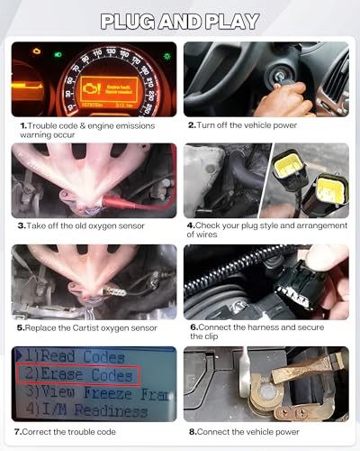 Cartist 15717 Oxygen Sensors Compatible with Ford Ranger, Mustang, Expedition, Explorer, Escape, F150, Mazda Tribute, Mercury, Aston, Martin, Lincoln Accessories O2 Sensor…