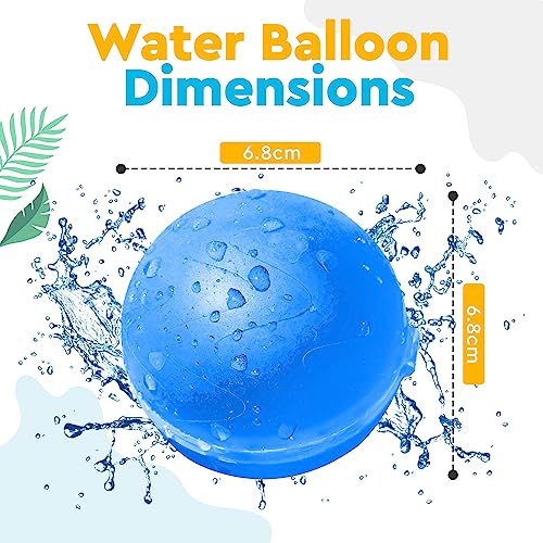 LEGACY KIDS Light Up Bath Toys For Kids Ages 4-8, Reusable water balloons For Kids, Water Balloons Quick Fill, Refillable Water Balloons For Kids, Magnetic, Reuse Water Balloons, Silicone (LED Light)