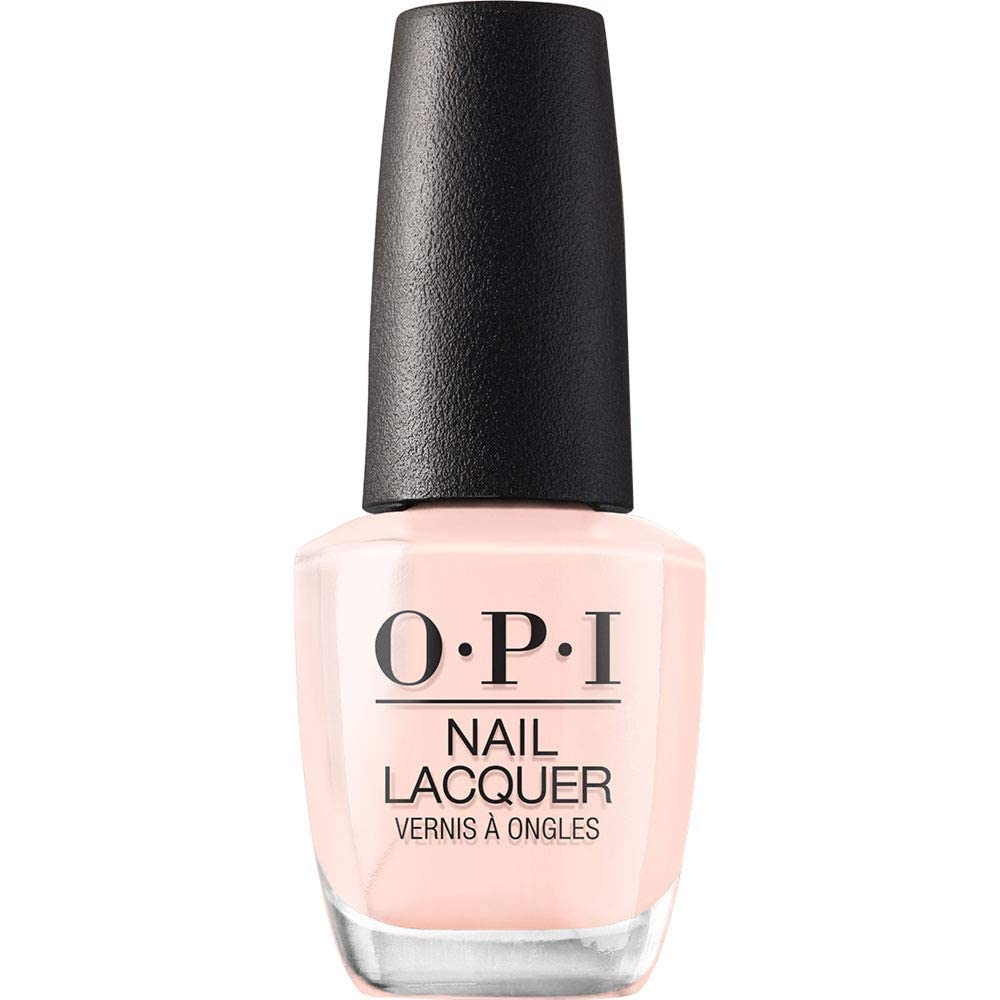 OPI Nail Lacquer Nail Polish | Sheer Light Nude Pink Crème Chip Resistant Nail Polish | Vegan, Fast Drying, Streak Free