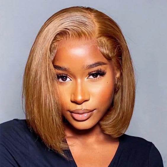 UTIDE 613 Blonde Bob Wig Human Hair Short Wigs Human Hair 8 Inch 613 Lace Front Wig Human Hair Pre Plucked 13x4 Frontal Wigs For Black Women 150 Density Hd Lace Wig