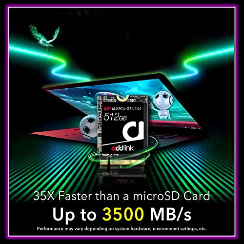 Addlink S70 Lite 1TB Ultra Durability Gaming SSD Maximum Speed 3200 MB/s Internal Solid State Hard Drive - M.2 2280 PCIe 3.0 NVMe Gen3X4 3D NAND SSD (ad1TBS70M2P)