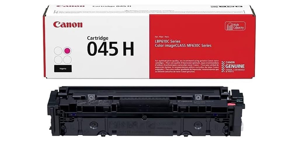 Canon 045H Toner Cartridge High Yield Kit B for MF630 Series & LBP612Cdw Printers, Yields 2200 Sheets - Includes Yellow/Magenta/Cyan/Black