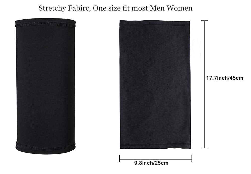 Unisex Face Mask Neck Gaiter Balaclava Scarf Ear Loops UV Protection Bandana Motorcycle Mask for Sport Outdoor