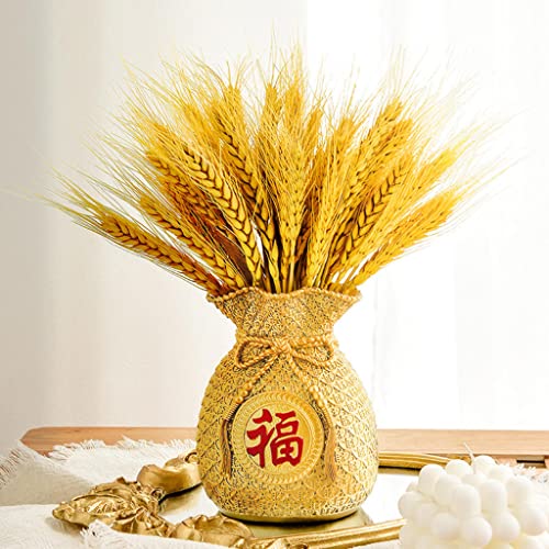 Gazechimp Novelty Flower Vase Planter Pot Money Bag Shape Fortune for Office Flower Arrangements, Gold