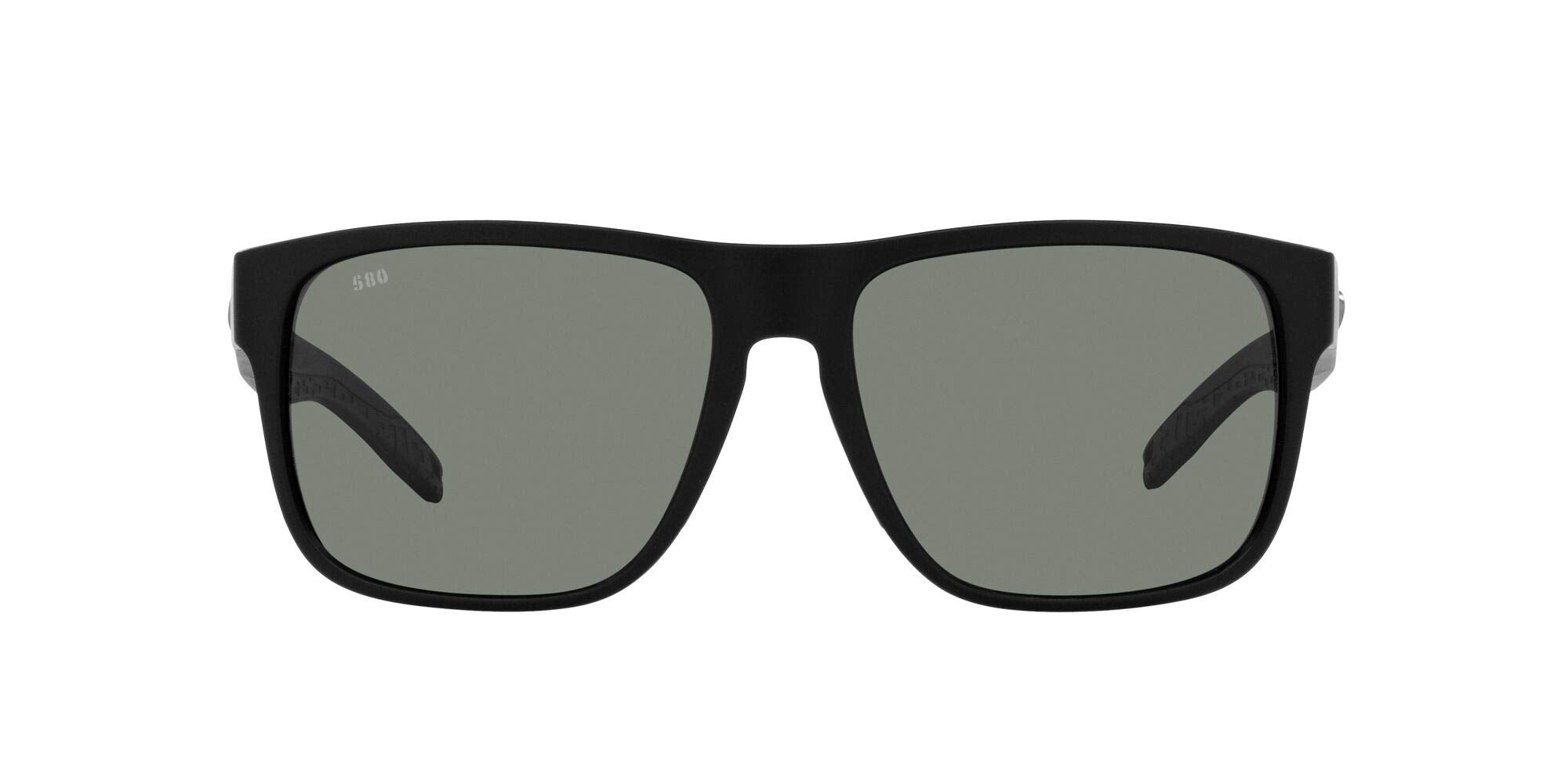 Costa Del Mar Mens Spearo XL Fishing and Watersports Square Sunglasses, Matte Black/Grey Polarized-580G, 59 mm