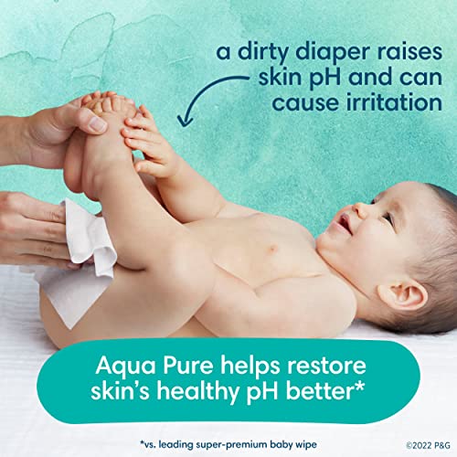 pampers aqua pure baby wipes 56 ct OLD