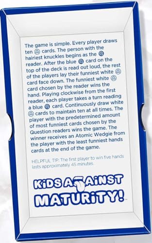 Kids Against Maturity: The Original Card Game for Kids and Families, Super Fun Hilarious for Family Party Game Night