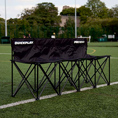 QUICKPLAY PRO Portable Folding Bench Range 4, 6, 9 Seats & 6 Seat Shelter | Fast Set-Up Heavy Duty Bench