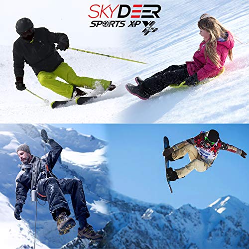 SKYDEER Winter Deerskin Leather Work Gloves, 100G 3M Thinsulate Lining for Cold Weather, Thermal Insulated Gloves (SD2251T/S)