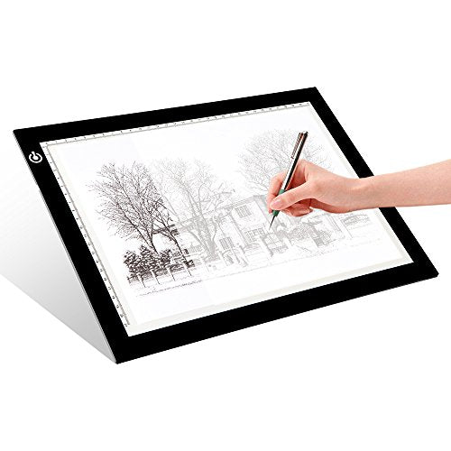 LitEnergy A3 LED Copy Board Light Tracing Box, Ultra-Thin Adjustable USB Power Artcraft LED Trace Light Pad for Tattoo Drawing, Streaming, Sketching, Animation, Stenciling