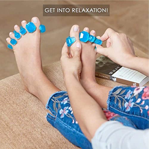 YogaToes GEMS: Gel Toe Stretcher & Separator - America’s Choice for Fighting Bunions, Hammer Toes (Small fits Shoe Sizes W: 7.5-11 / M: 7-10,) 1 Pair