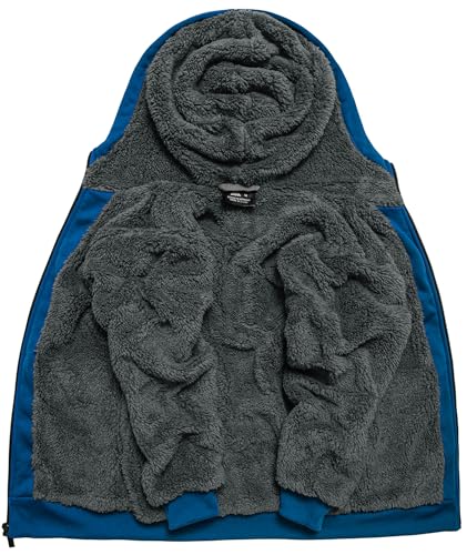 SWISSWELL Kids Fleece Hoodie Full Zip Hooded Sweatshirt Long Sleeve Cozy Jacket for Boys and Girls 6-15 Years Old(Orange, 10-11)